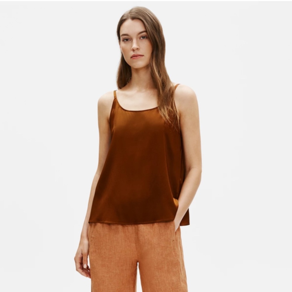 NWT Eileen Fisher Stretch Silk Charmeuse
